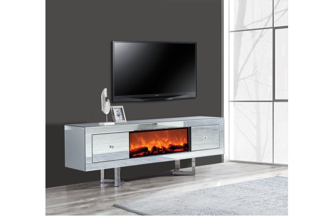 Alfamo Tv Tisch Clear Silber