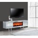 Alfamo Tv Tisch Clear Silber