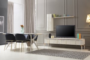 Bianca Tv Tisch Creme Gold